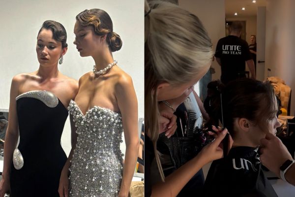 Kleek Apprentices work backstage at Major Fashion Weeks