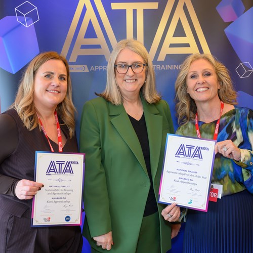 KLEEK APPRENTICESHIPS ATA AWARDS FINALIST