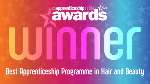 The Apprenticeship Guide Awards 2024 Winner Best Apprenticeship Programme in Hair & Beauty
