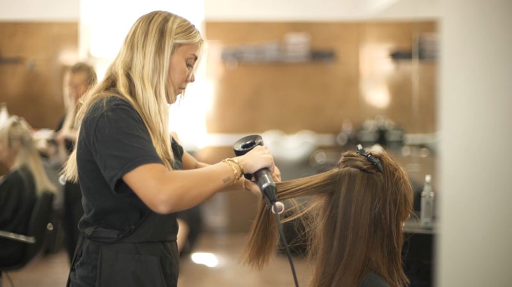 Apprentice Blow Drying
